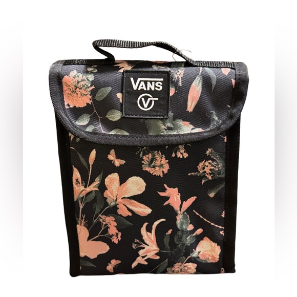 Vans Handbags - VANS Midday Floral Black Lunch Sack